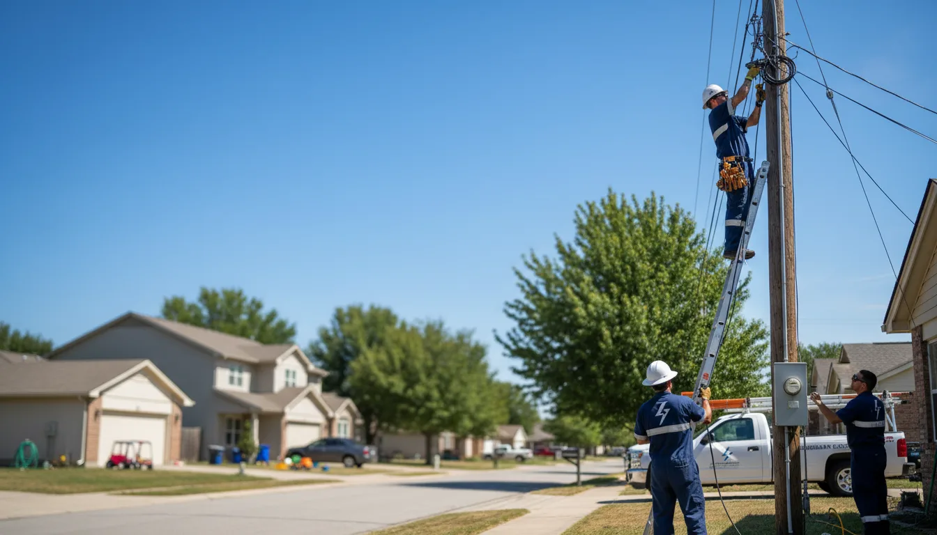 Residential electrician providing installation services in Canutillo, TX